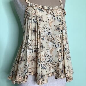 Spell & The Gypsy Collective Celestial Cami Star Ruffle Low Tie Back Cream NWT